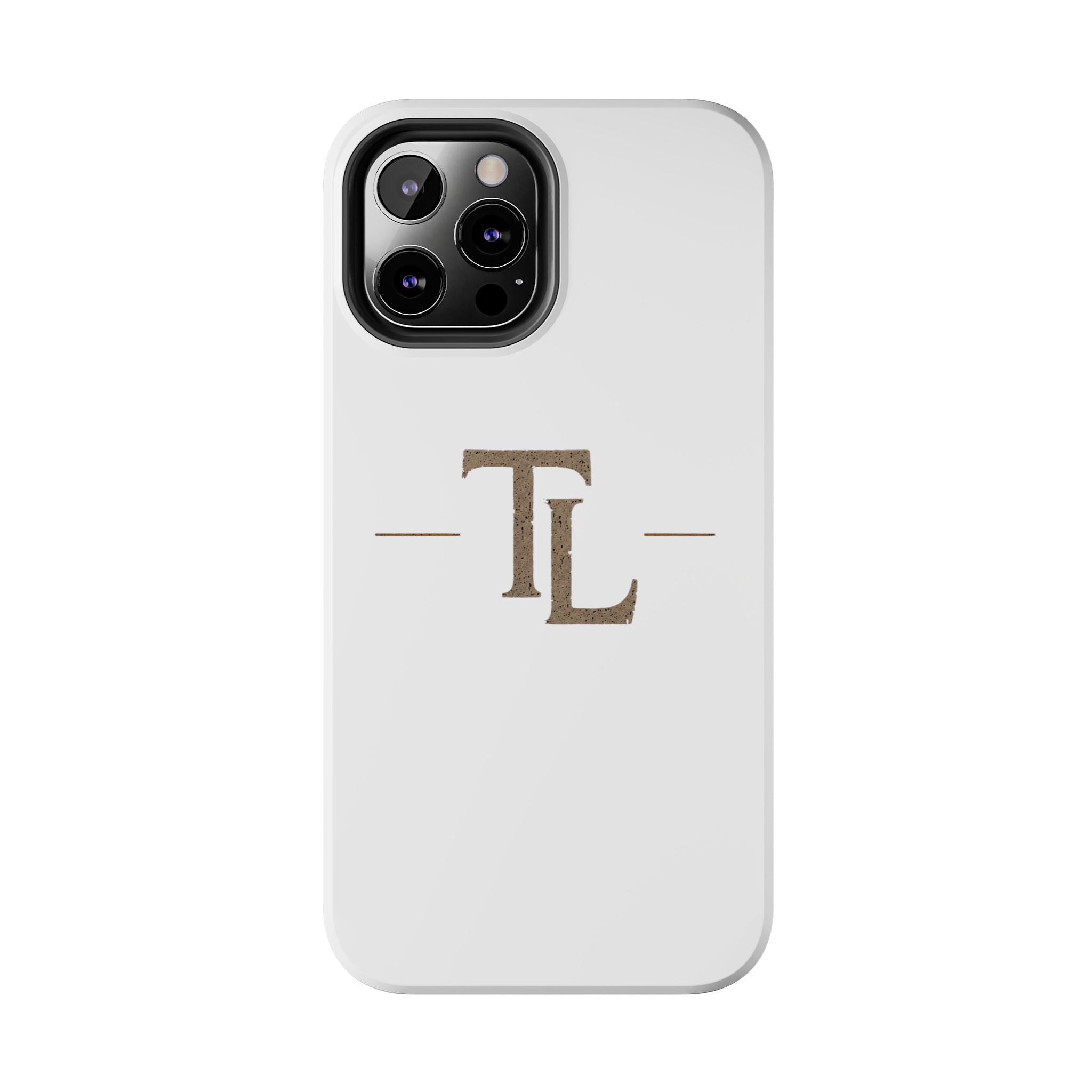 Monogram TL Tough Phone Case — Classic Minimalist Protective Phone Cover by Printify