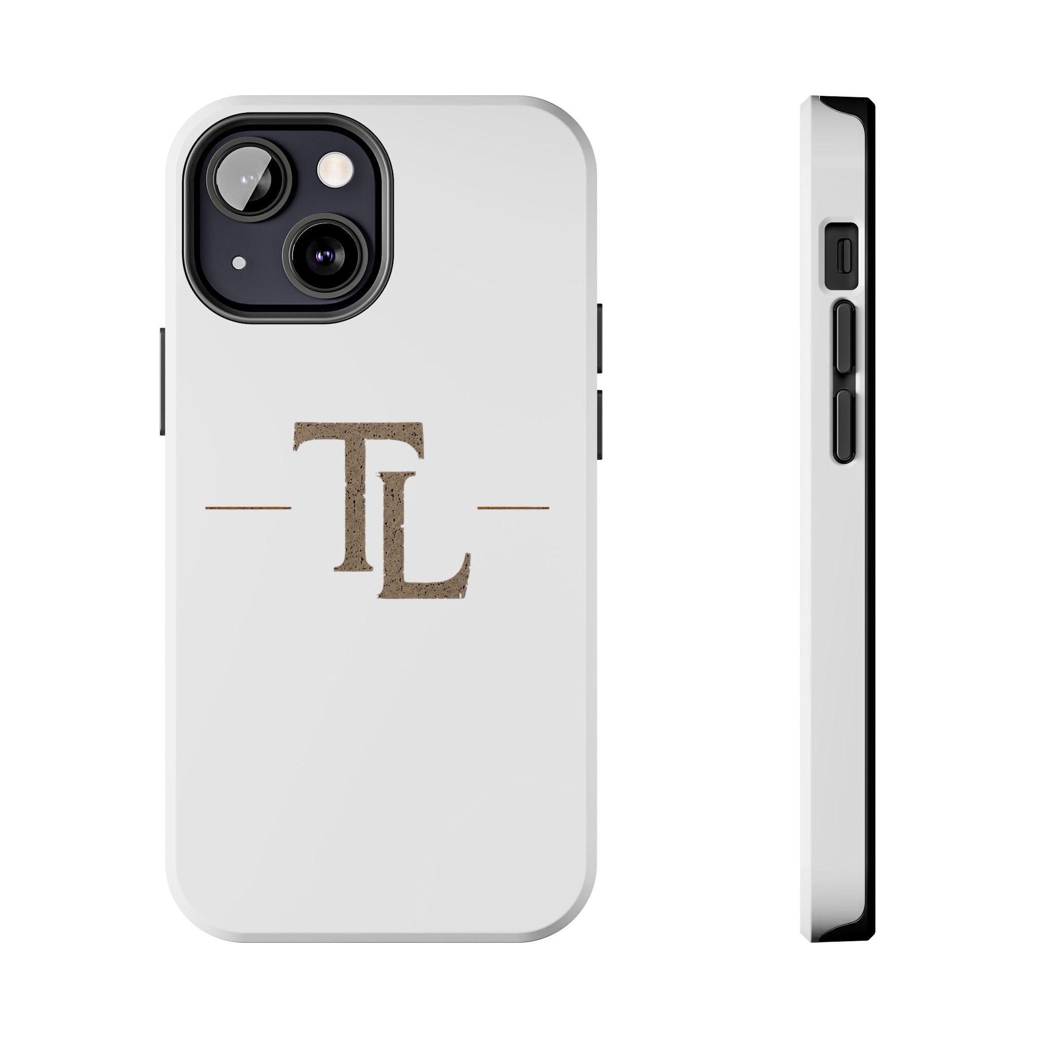 Monogram TL Tough Phone Case — Classic Minimalist Protective Phone Cover by Printify