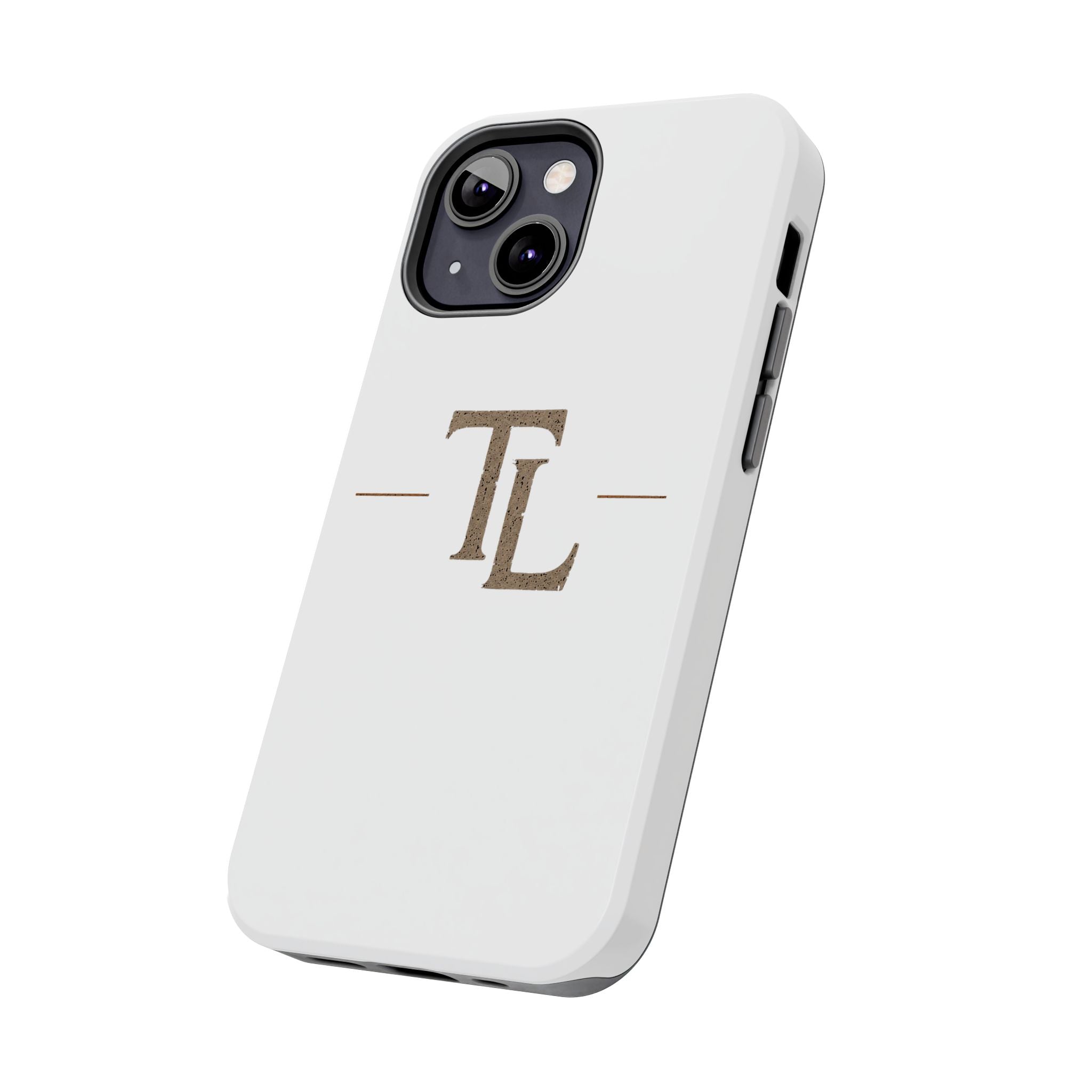 Monogram TL Tough Phone Case — Classic Minimalist Protective Phone Cover by Printify