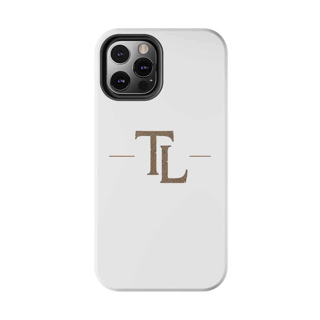Monogram TL Tough Phone Case — Classic Minimalist Protective Phone Cover by Printify
