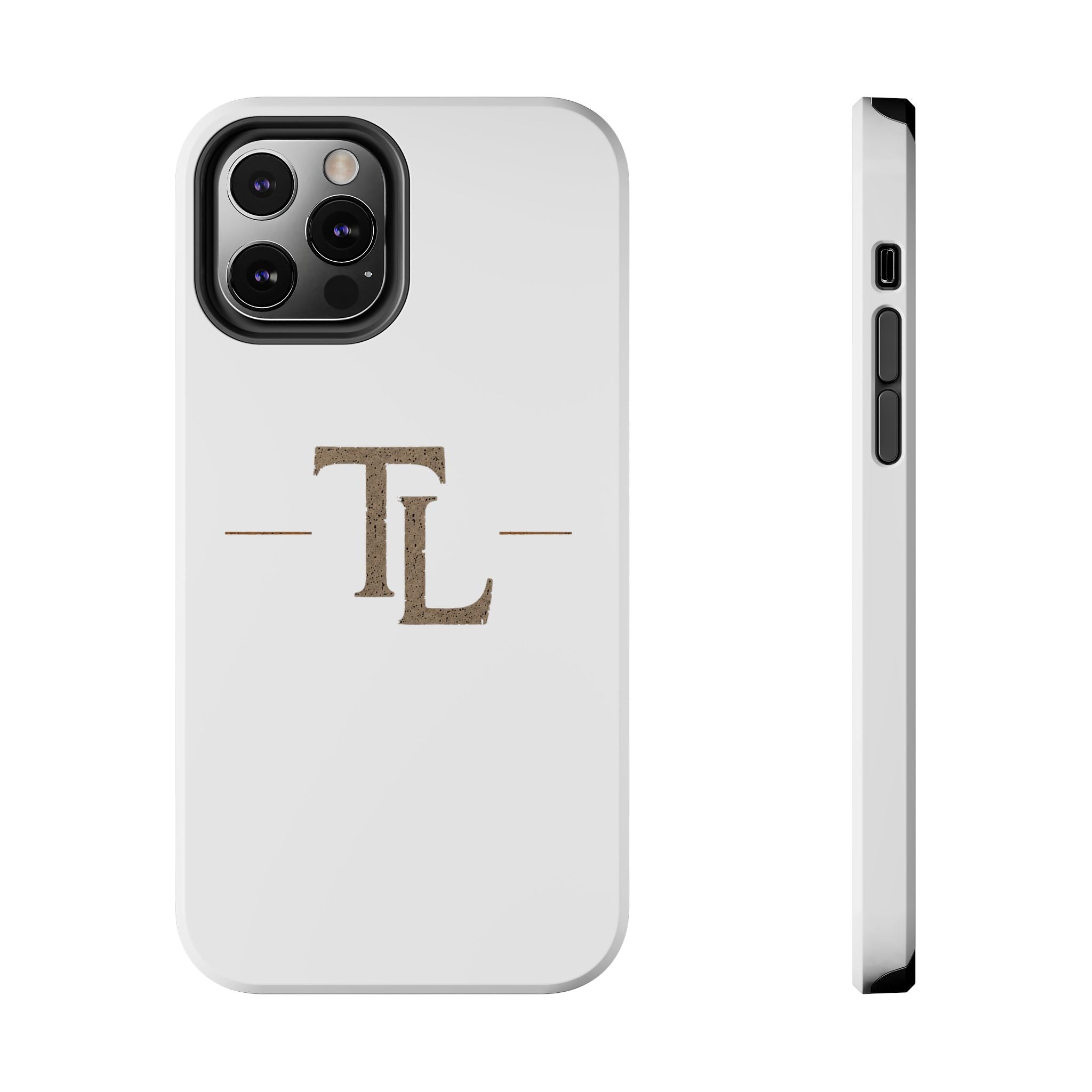 Monogram TL Tough Phone Case — Classic Minimalist Protective Phone Cover by Printify