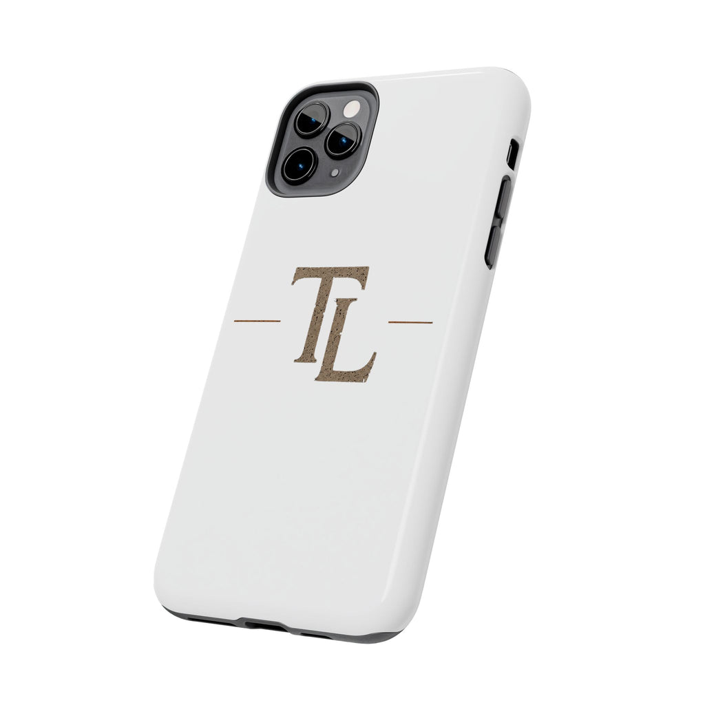 Monogram TL Tough Phone Case — Classic Minimalist Protective Phone Cover by Printify