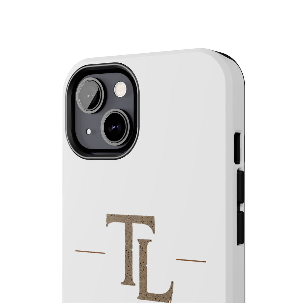 Monogram TL Tough Phone Case — Classic Minimalist Protective Phone Cover by Printify