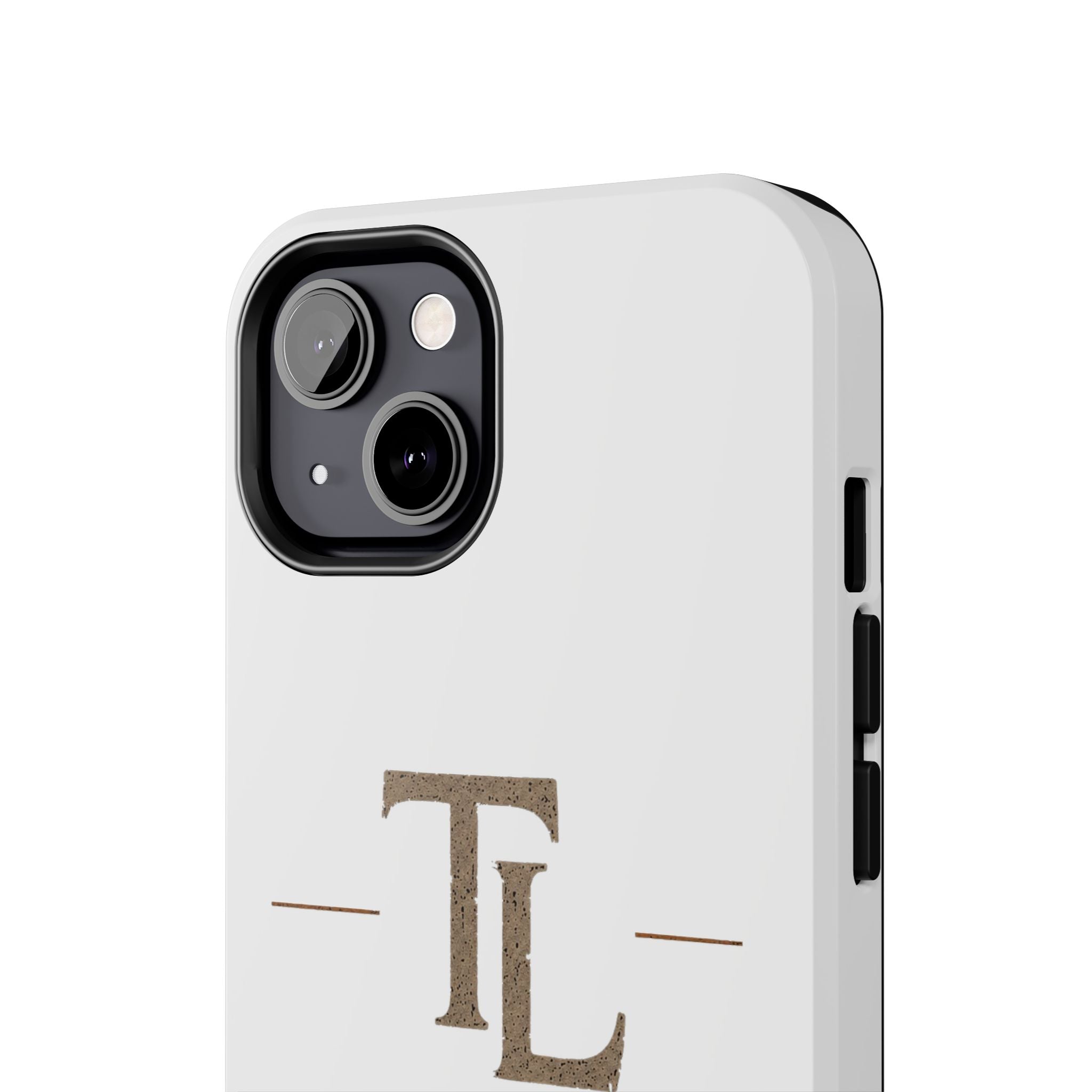 Monogram TL Tough Phone Case — Classic Minimalist Protective Phone Cover by Printify