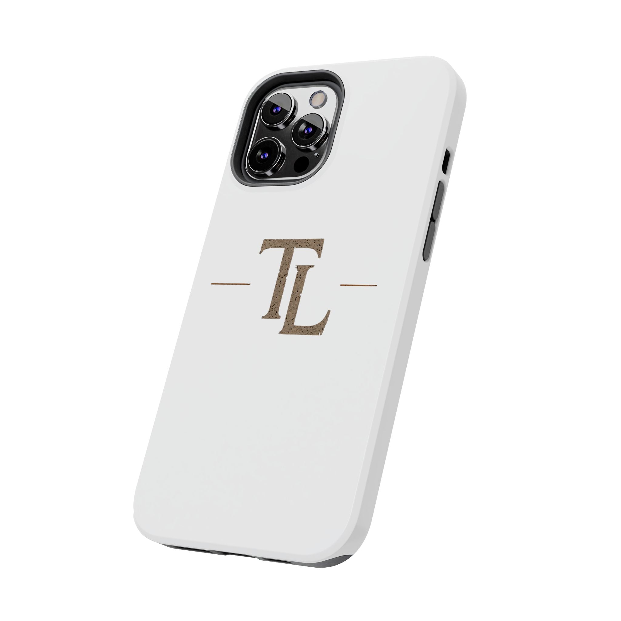 Monogram TL Tough Phone Case — Classic Minimalist Protective Phone Cover by Printify