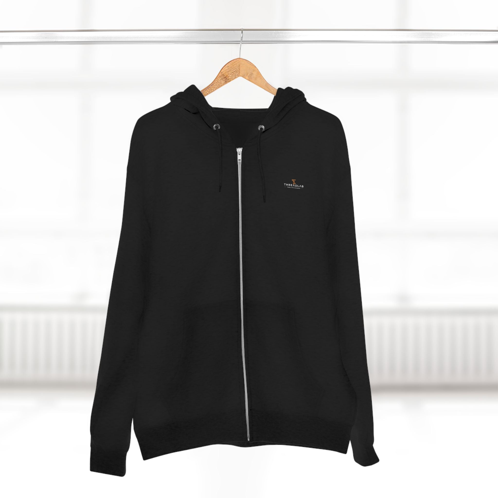 Zip Hoodie — 'Threadlab' Chess King Moon Graphic Zip-Up Hoodie by Printify