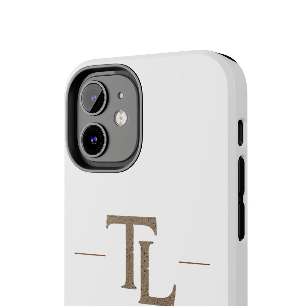 Monogram TL Tough Phone Case — Classic Minimalist Protective Phone Cover by Printify