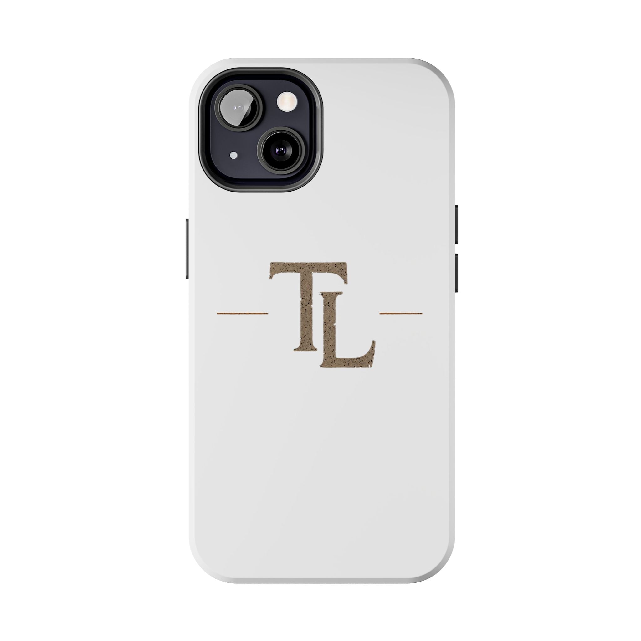 Monogram TL Tough Phone Case — Classic Minimalist Protective Phone Cover by Printify