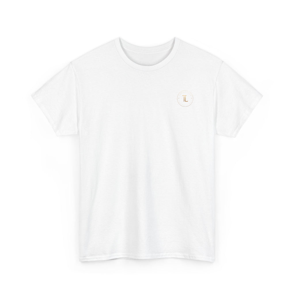Golden celestial geometric tee featuring a mystic sigil back print and rich golden tones.