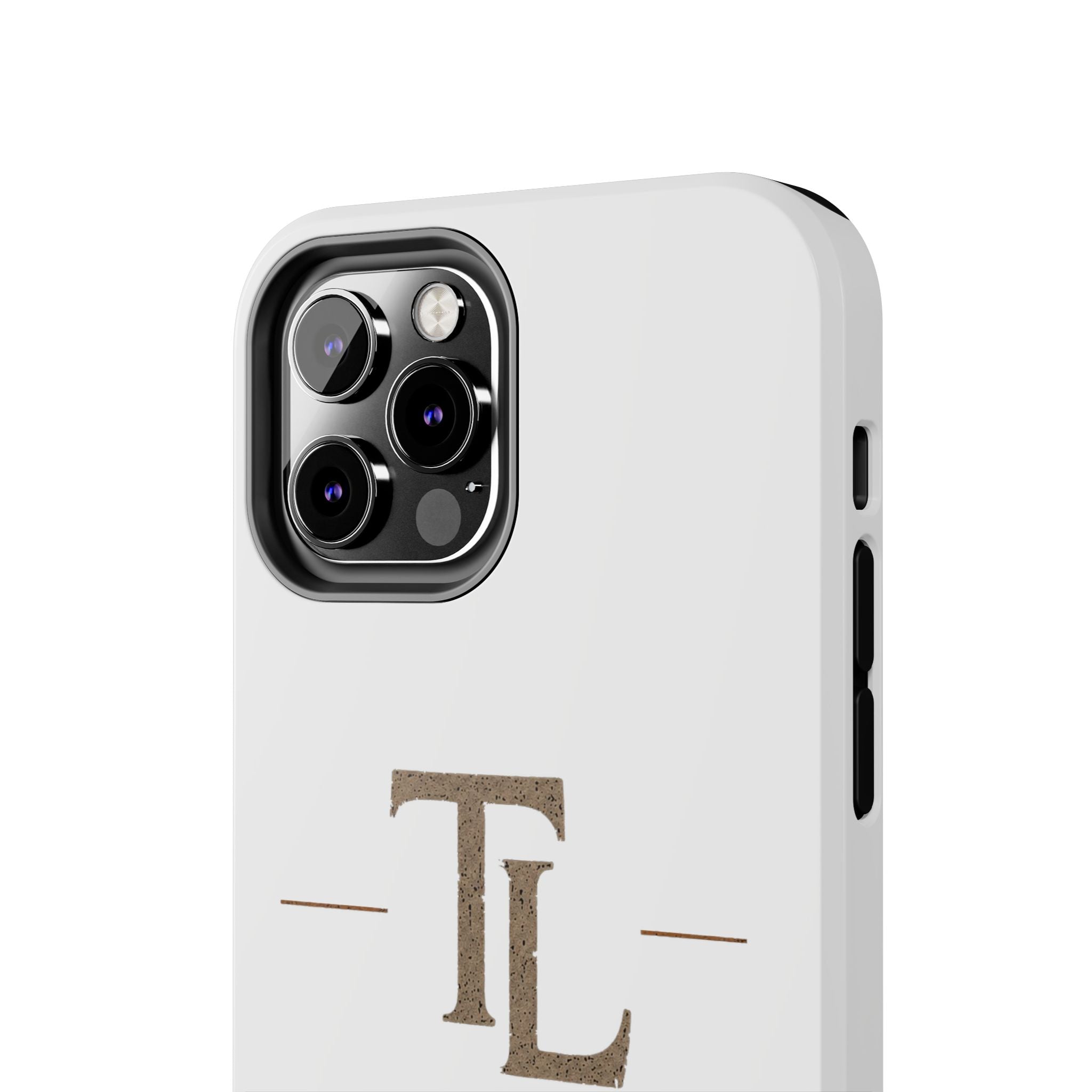 Monogram TL Tough Phone Case — Classic Minimalist Protective Phone Cover by Printify