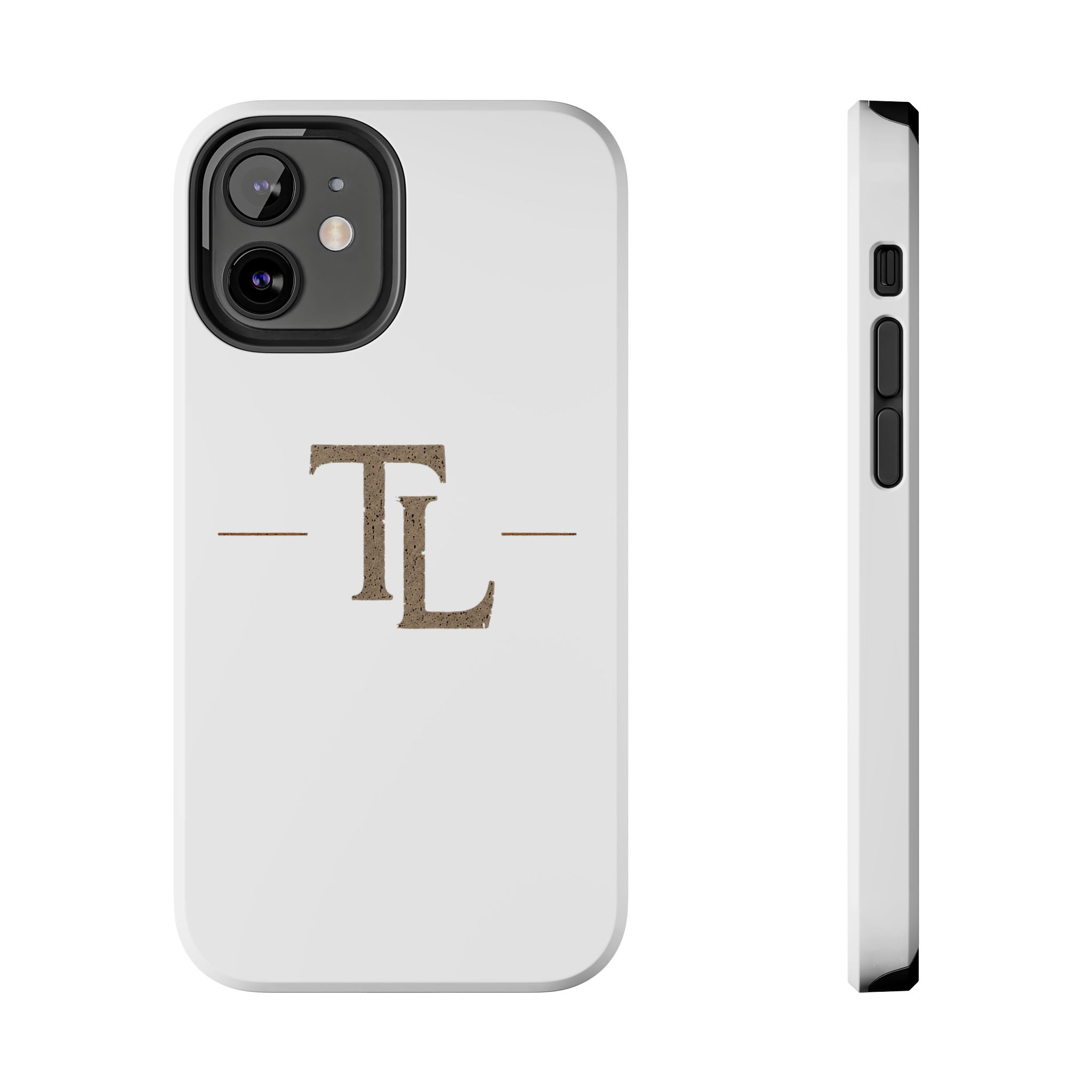 Monogram TL Tough Phone Case — Classic Minimalist Protective Phone Cover by Printify