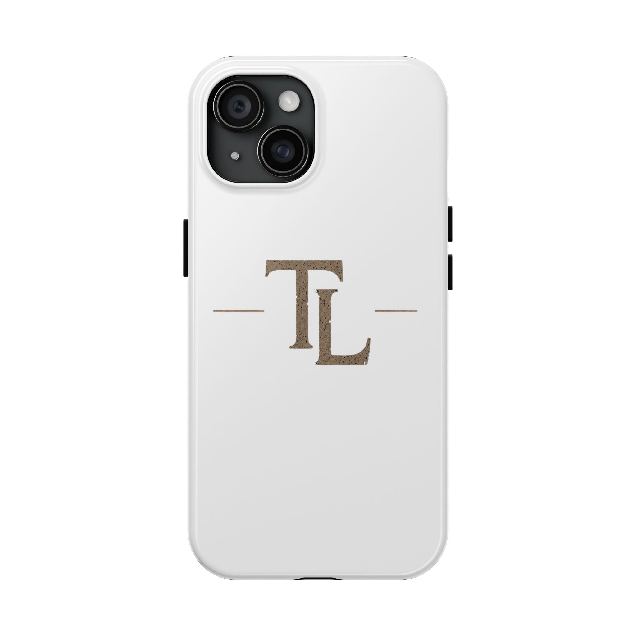 Monogram TL Tough Phone Case — Classic Minimalist Protective Phone Cover by Printify