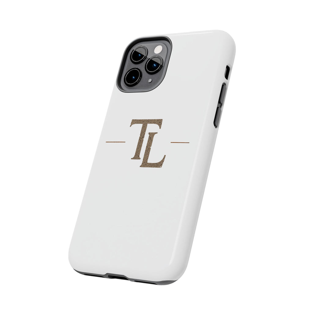 Monogram TL Tough Phone Case — Classic Minimalist Protective Phone Cover by Printify