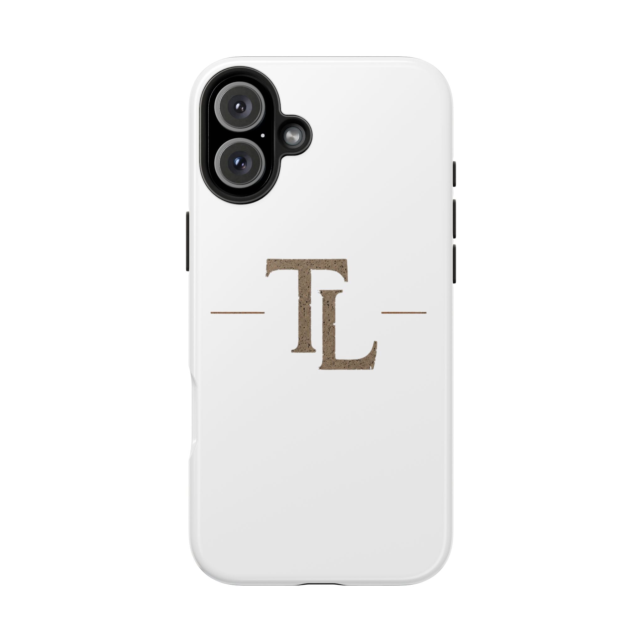 Monogram TL Tough Phone Case — Classic Minimalist Protective Phone Cover by Printify