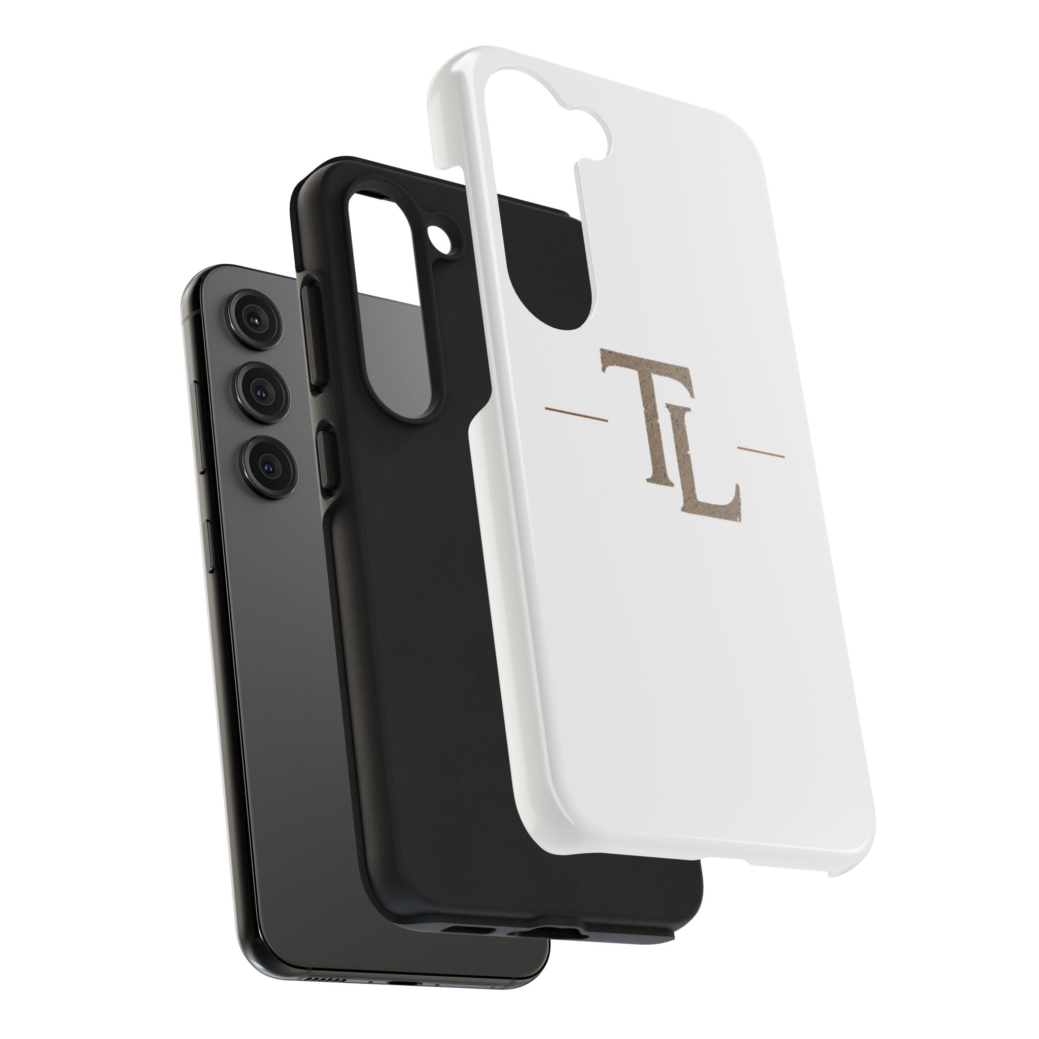 Monogram TL Tough Phone Case — Classic Minimalist Protective Phone Cover by Printify