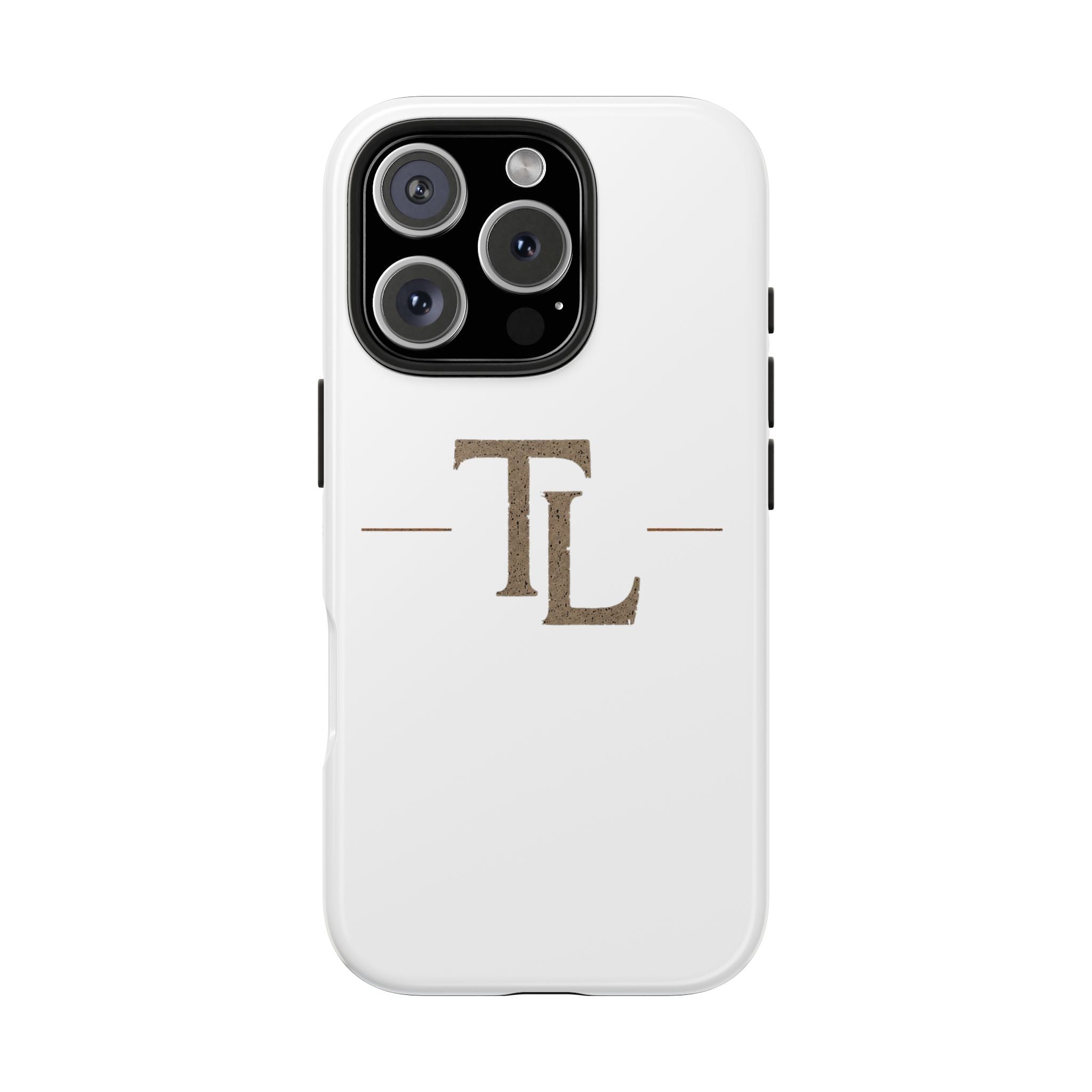 Monogram TL Tough Phone Case — Classic Minimalist Protective Phone Cover by Printify