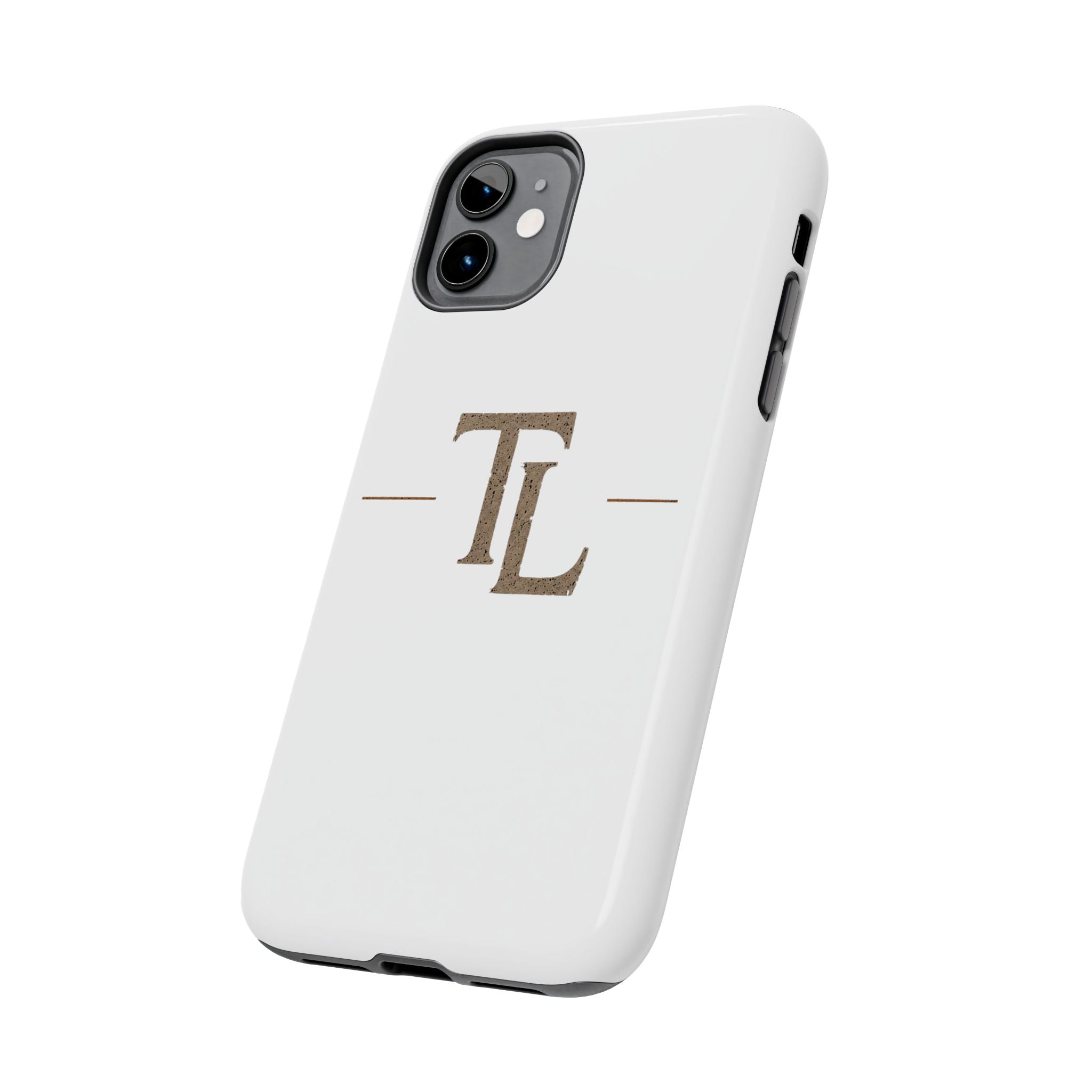 Monogram TL Tough Phone Case — Classic Minimalist Protective Phone Cover by Printify