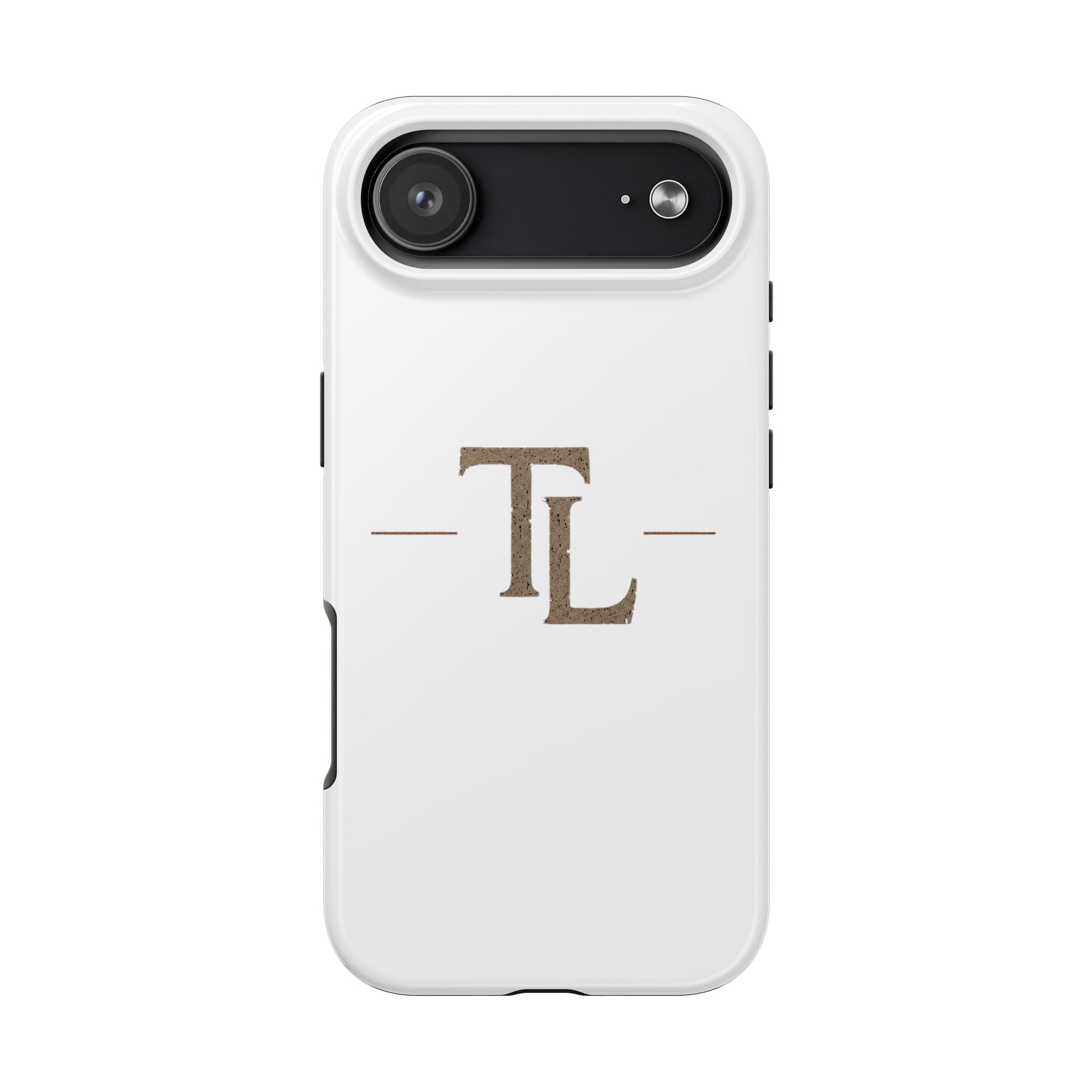 Monogram TL Tough Phone Case — Classic Minimalist Protective Phone Cover by Printify