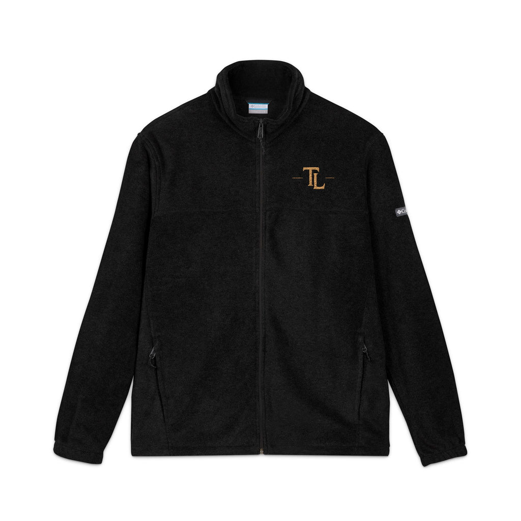 Embroidered 'L' Fleece Jacket — Columbia Zip-Up Outerwear by Printify