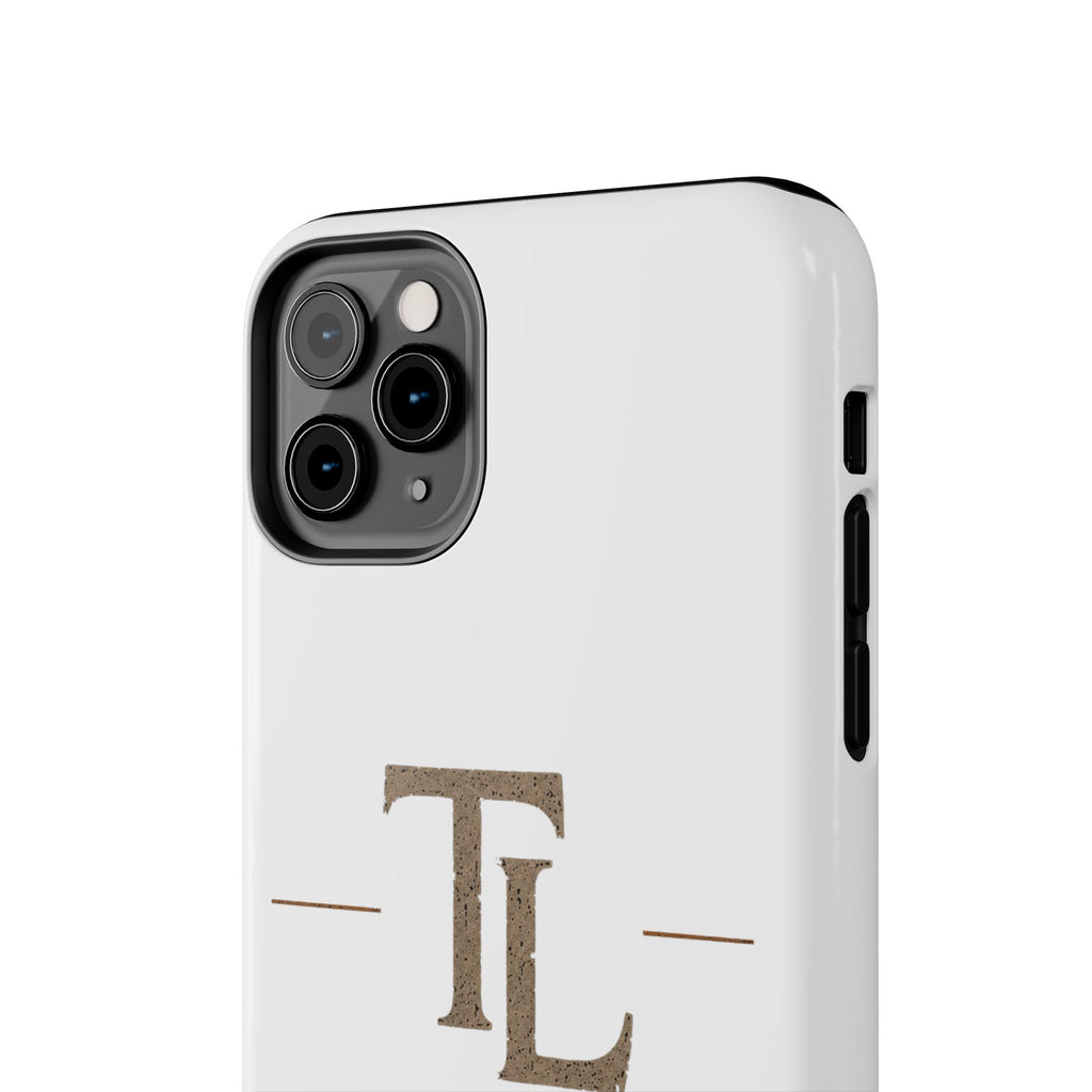 Monogram TL Tough Phone Case — Classic Minimalist Protective Phone Cover by Printify