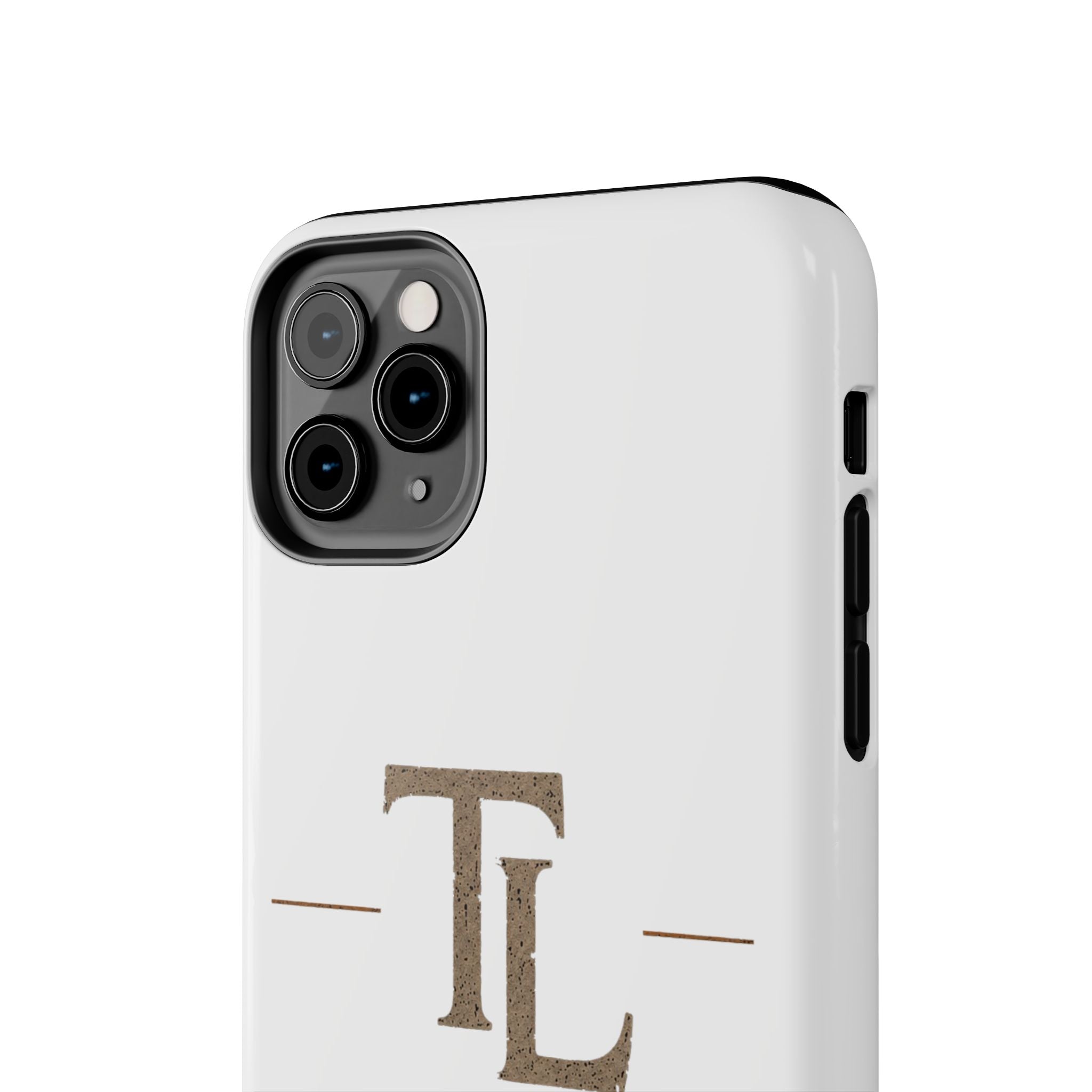 Monogram TL Tough Phone Case — Classic Minimalist Protective Phone Cover by Printify