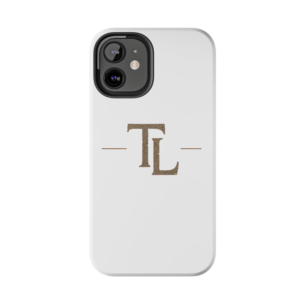 Monogram TL Tough Phone Case — Classic Minimalist Protective Phone Cover by Printify