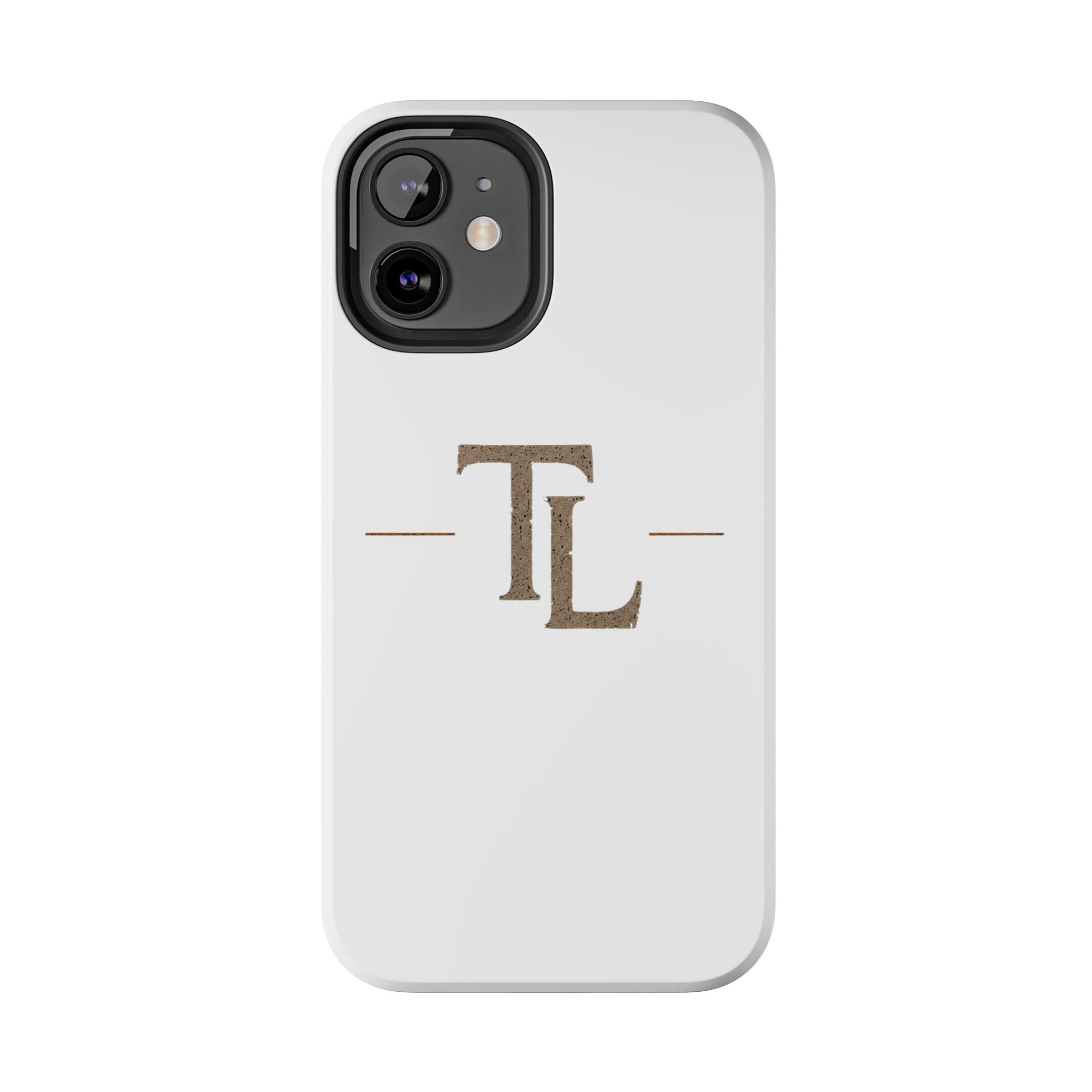 Monogram TL Tough Phone Case — Classic Minimalist Protective Phone Cover by Printify