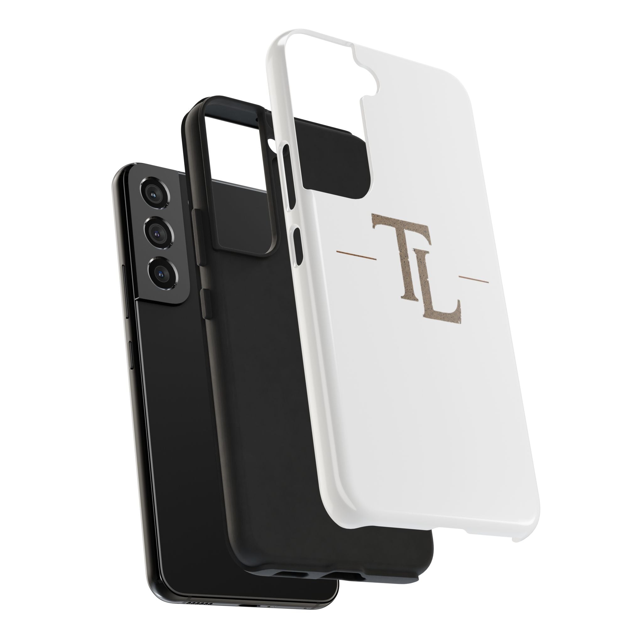 Monogram TL Tough Phone Case — Classic Minimalist Protective Phone Cover by Printify
