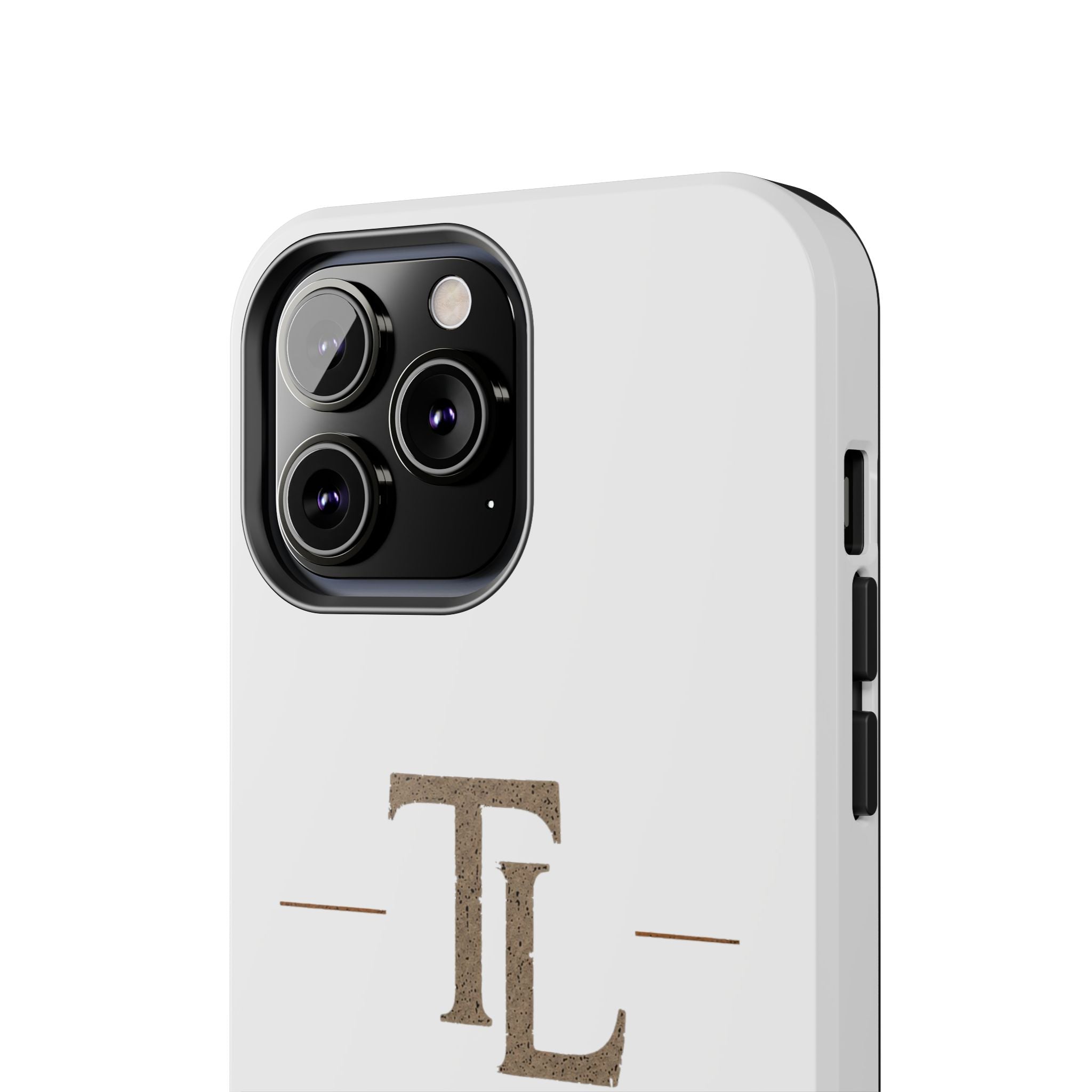 Monogram TL Tough Phone Case — Classic Minimalist Protective Phone Cover by Printify