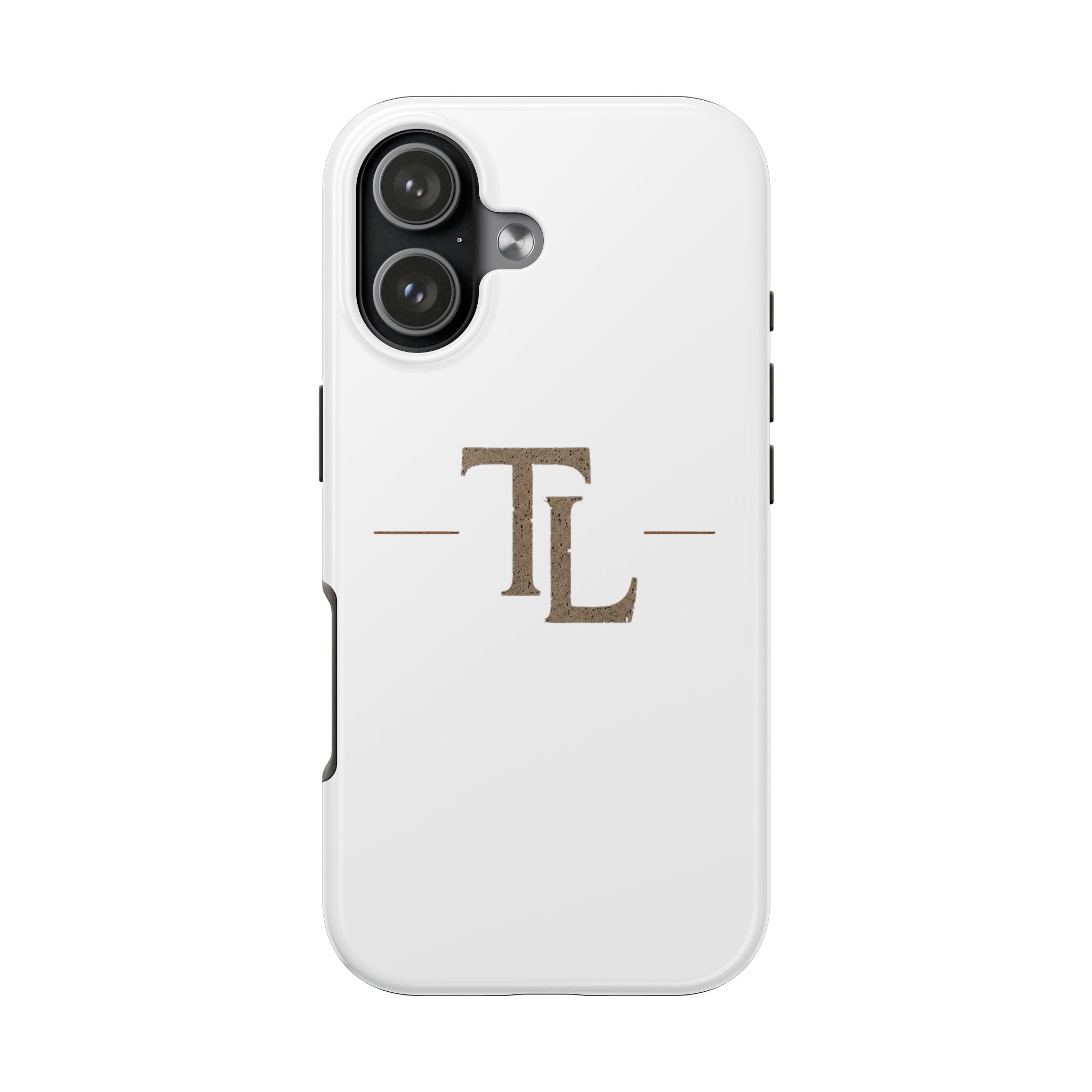 Monogram TL Tough Phone Case — Classic Minimalist Protective Phone Cover by Printify