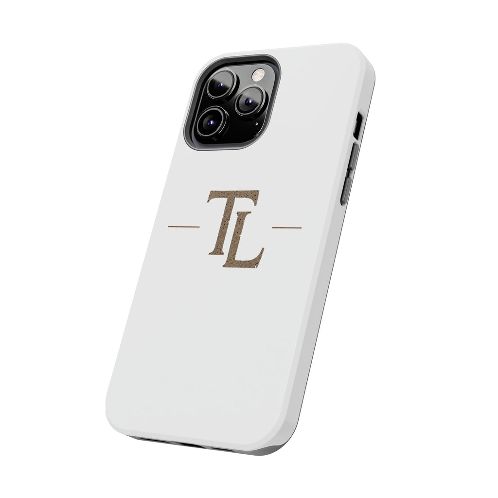 Monogram TL Tough Phone Case — Classic Minimalist Protective Phone Cover by Printify